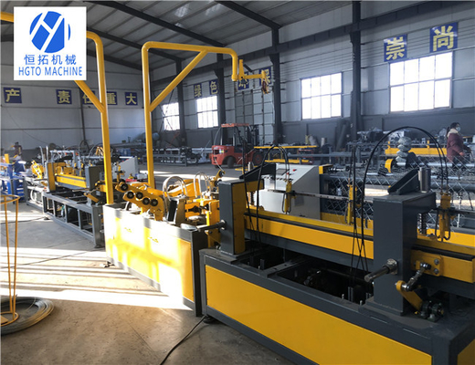 PLC Servo Motor Chain Link Fence Machine Anticorrosive Automatic