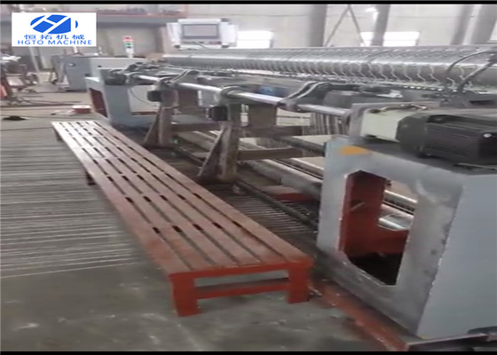 دستگاه توری سیمی شش ضلعی 2500 میلی متری بافندگی نوع معکوس Cnc با اندازه مش بزرگ